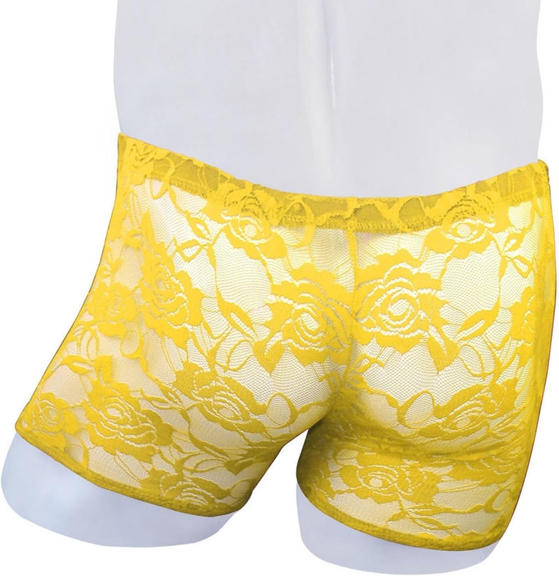 BreakEgg Men's Lace Boxers Underwear Seamless Lace Design with Low Waist Sexy and Comfortable Mens Under Panties - Image 3